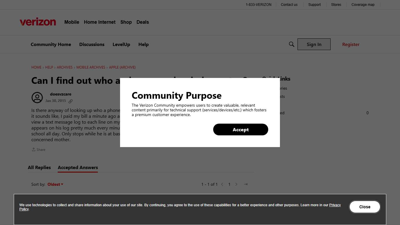 Can I find out who a phone number belongs too? - verizon
